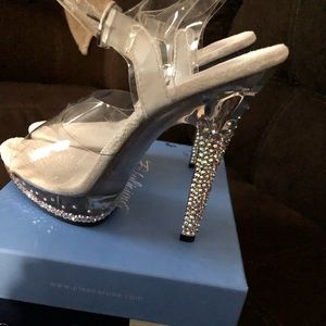 Custom Swarovski Encrusted heels for competition